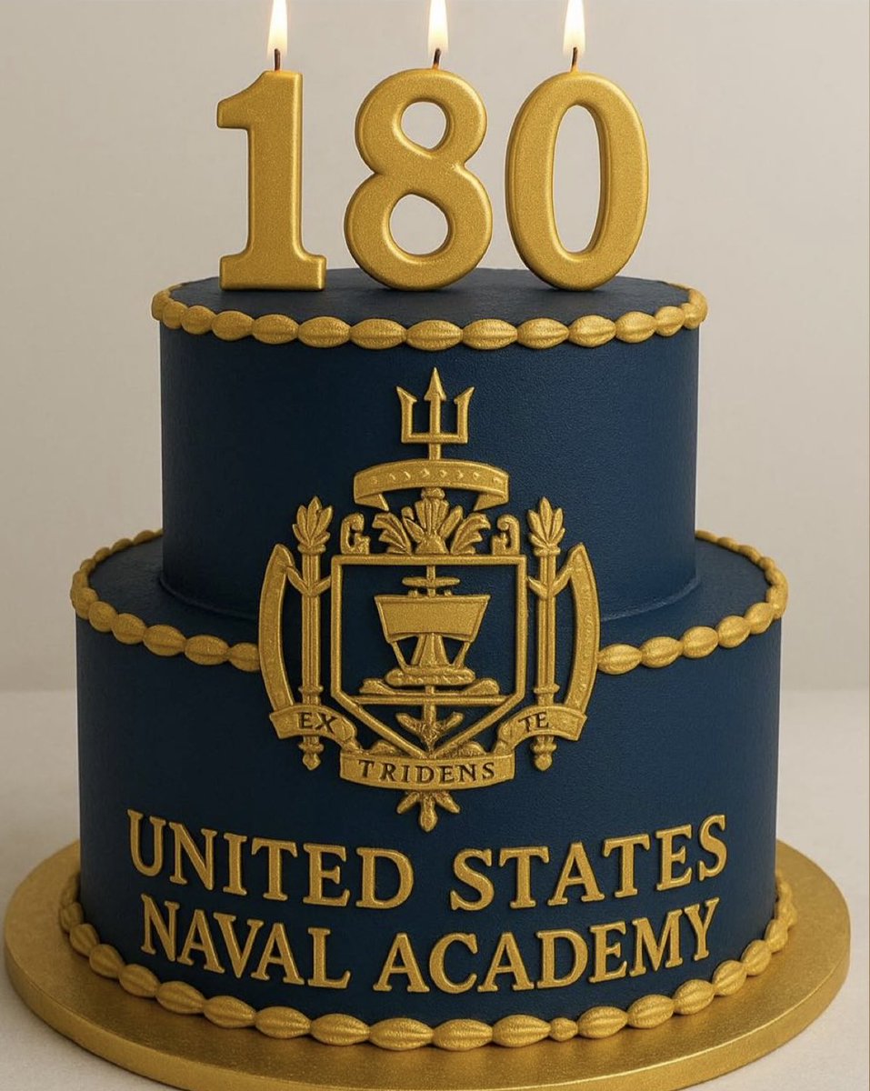 Happy 180th to the United States Naval Academy! #GoNavy 🇺🇸⚓️