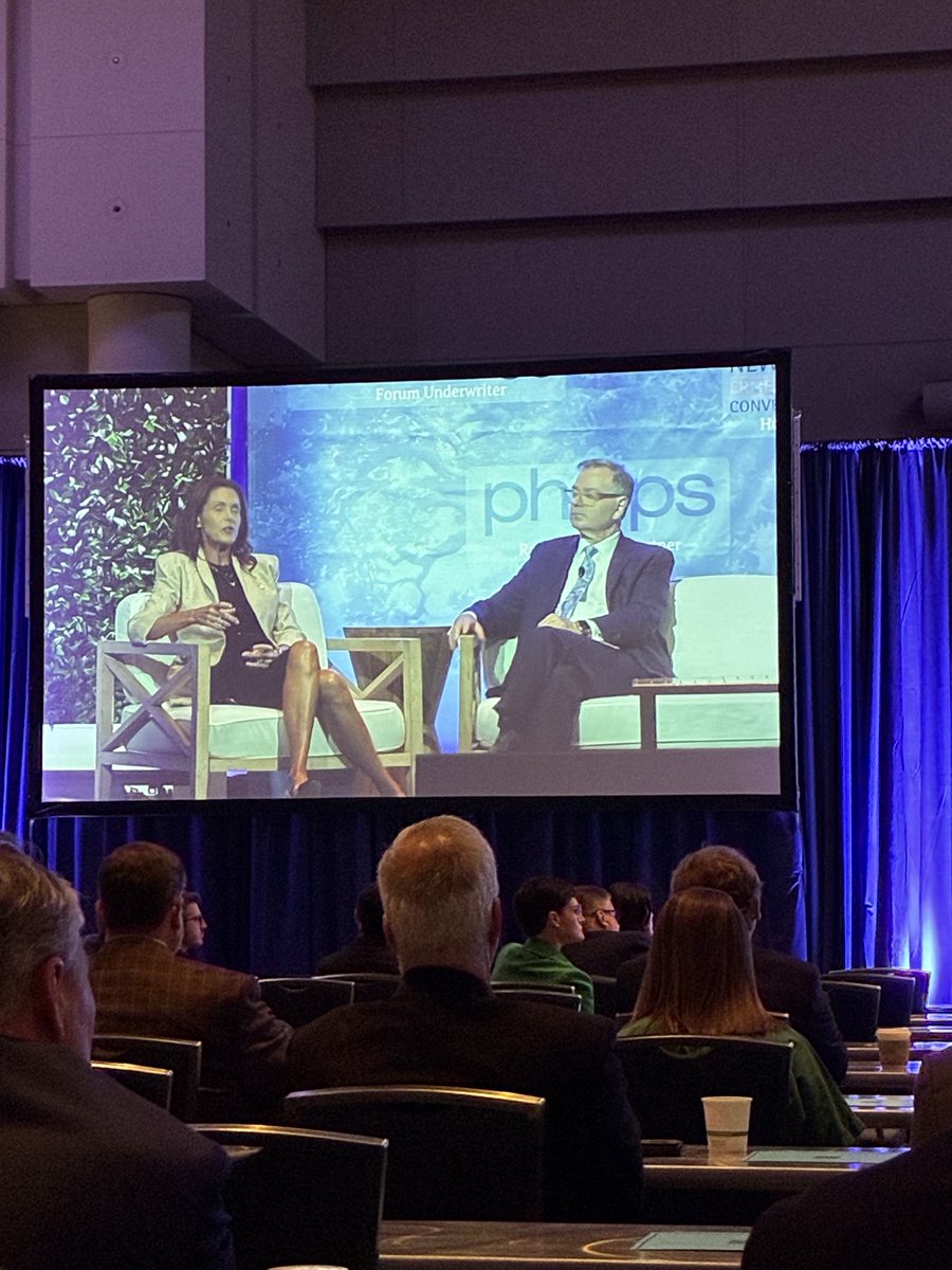 Louisiana business titans Susan Bourgeois of <a href="/LEDLouisiana/">Louisiana Economic Development</a> and Philip May <a href="/EntergyLA/">Entergy Louisiana</a> <a href="/Tulane/">Tulane University</a> Freeman School of Business Forum. <a href="/NewOrleansENMCC/">New Orleans ENMCC</a>