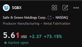 incops3's tweet image. $SGBX leadership takes equity over cash—CEO converted notes to shares, saving cash for expansion. 

Aligning interests = real commitment to sustainable future. YTD +27%! 

#SGBX #ESG