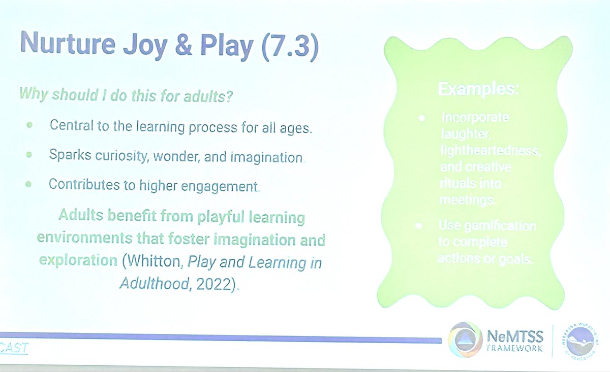 In the Blending UDL and Leadership:
How Designing for All Can Empower Educators session we are seeing how leaders can model universal design in their own practices to encourage stronger implementation of UDL in classrooms &amp; improve literacy outcomes.
#NeMTSS25