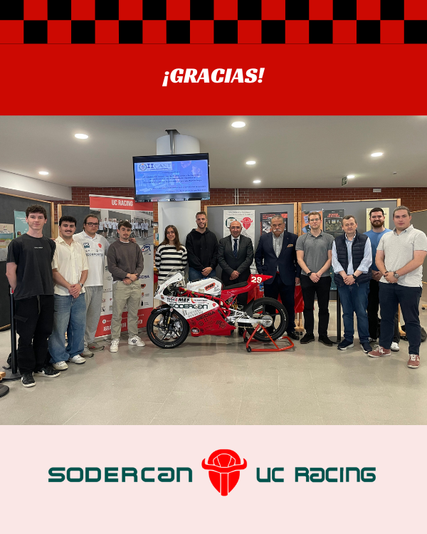 🟩 PATROCINADOR PRINCIPAL 🟩

Gracias a <a href="/Sodercan/">SODERCAN</a>  por su apoyo decisivo a #UCRacing 🙌🏼

Su impulso a la innovación y al desarrollo empresarial en Cantabria nos permite seguir creciendo y competir con más fuerza en #MotoStudent 💪🏼

#Innovación #IDi #Cantabria