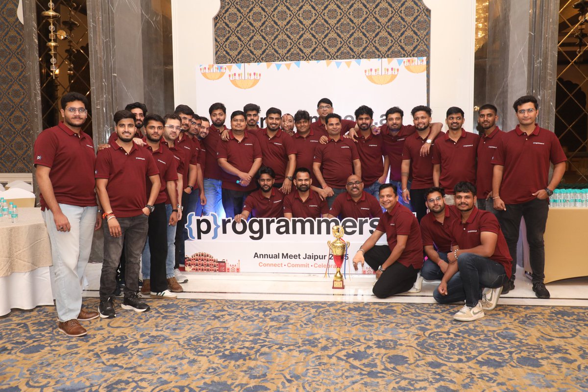 programmersio's tweet image. A day full of laughter, recognition, music, & memories!
Our Annual Meet 2025 was all about celebrating the people who make every project, partnership, & milestone possible.
Together, we create success - & we celebrate it too❤️
#AnnualMeet2025 #CorporateEvent #TeamCelebration
