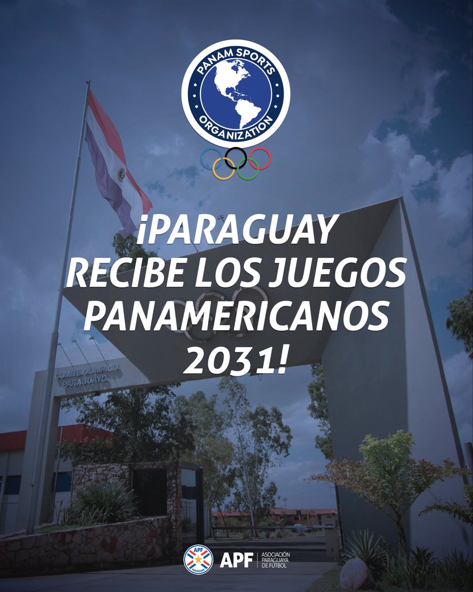 APFOficial's tweet image. #ASU2031 es 𝙤𝙛𝙞𝙘𝙞𝙖𝙡 🤩🇵🇾

¡ℙ𝕒𝕣𝕒𝕘𝕦𝕒𝕪 albergará la XXI edición de los Juegos Panamericanos en 2031!

Felicitaciones al @coparaguay y a su presidente @CamiloPerezLM, @sndpy y a la @PresidenciaPy por este hito para el deporte paraguayo.

¡Listos para la máxima fiesta…