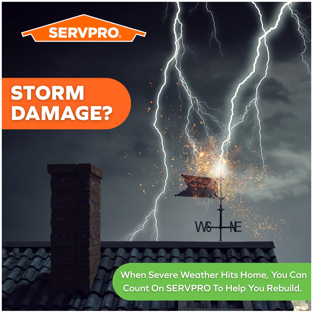 After the storm, we’re the calm. SERVPRO is Faster to Any Size Disaster to help you get back on your feet.
 #SERVPROCares #StormResponse