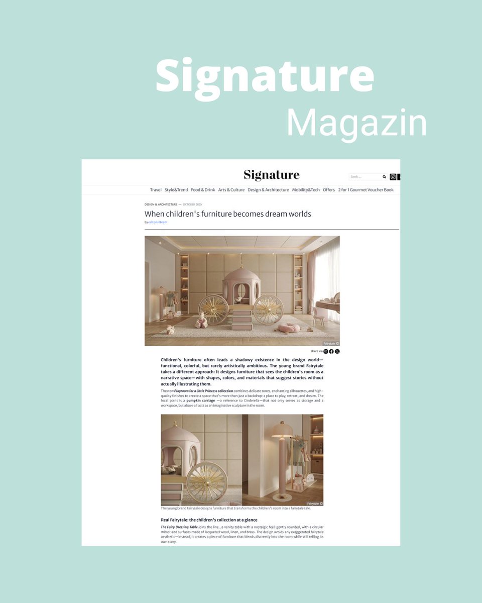 Fairytale_CS's tweet image. Thank you to 𝑺𝒊𝒈𝒏𝒂𝒕𝒖𝒓𝒆 𝑴𝒂𝒈𝒂𝒛𝒊𝒏 for sharing one more project from 𝑭𝒂𝒊𝒓𝒚𝒕𝒂𝒍𝒆 in the website!! ✨
@signature.magazin

#fairytale #creatingstories #fairytalecreatingstories
#interiordesign #homedecor #modernhome
#kidsfurniture #luxuryfurniture
