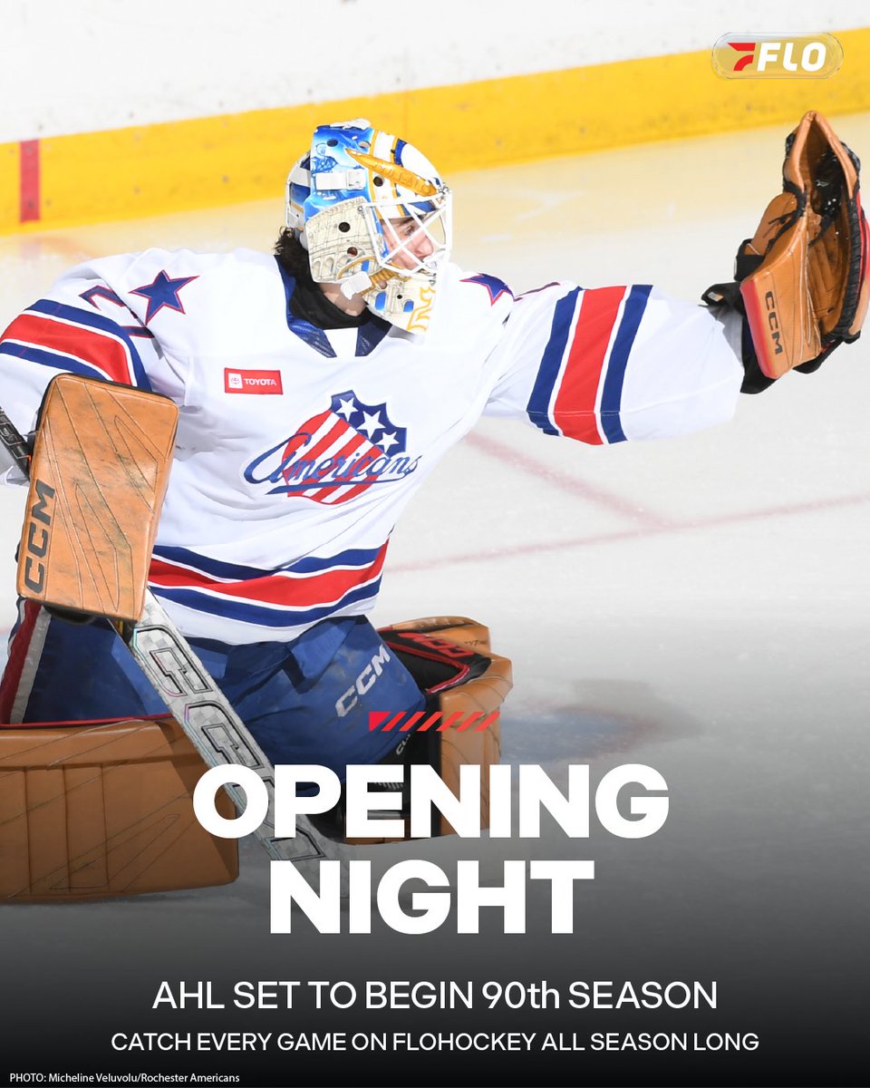 🚨🏒 ARE YOU READY!? 🏒🚨

<a href="/TheAHL/">American Hockey League</a> is back TONIGHT as the league opens its 90th season! You won't want to miss any of the action.

<a href="/pwilliamsAHL/">PATRICK WILLIAMS</a> gets you caught up on what you need to know about all 32 teams on opening weekend.

📰 flosports.link/46NRKfa

#ahl