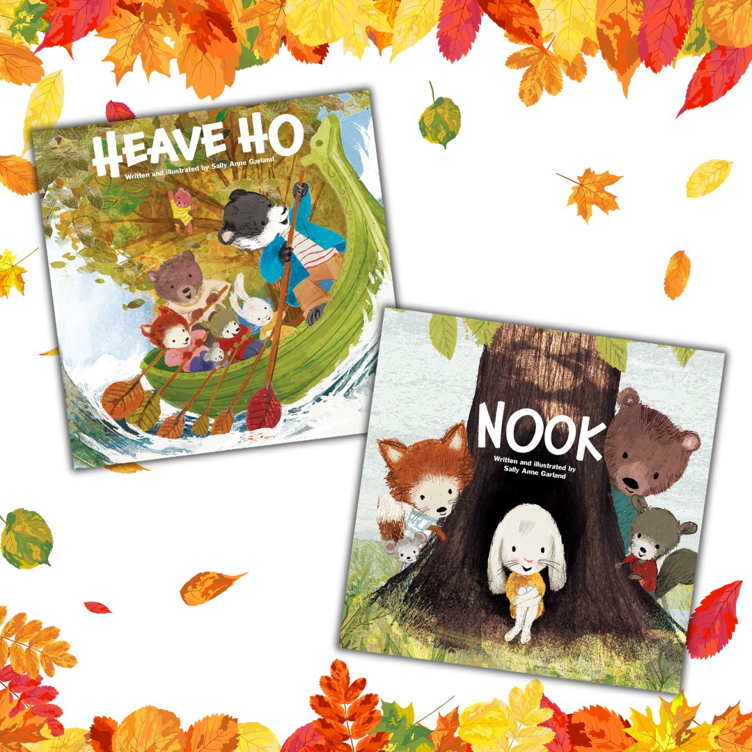 Celebrate Mental Health Day with stories that inspire calmness, courage, and connection. 🌿📚 Heave Ho and Nook by Sally Anne Garland  are perfect companions for thoughtful reading time.