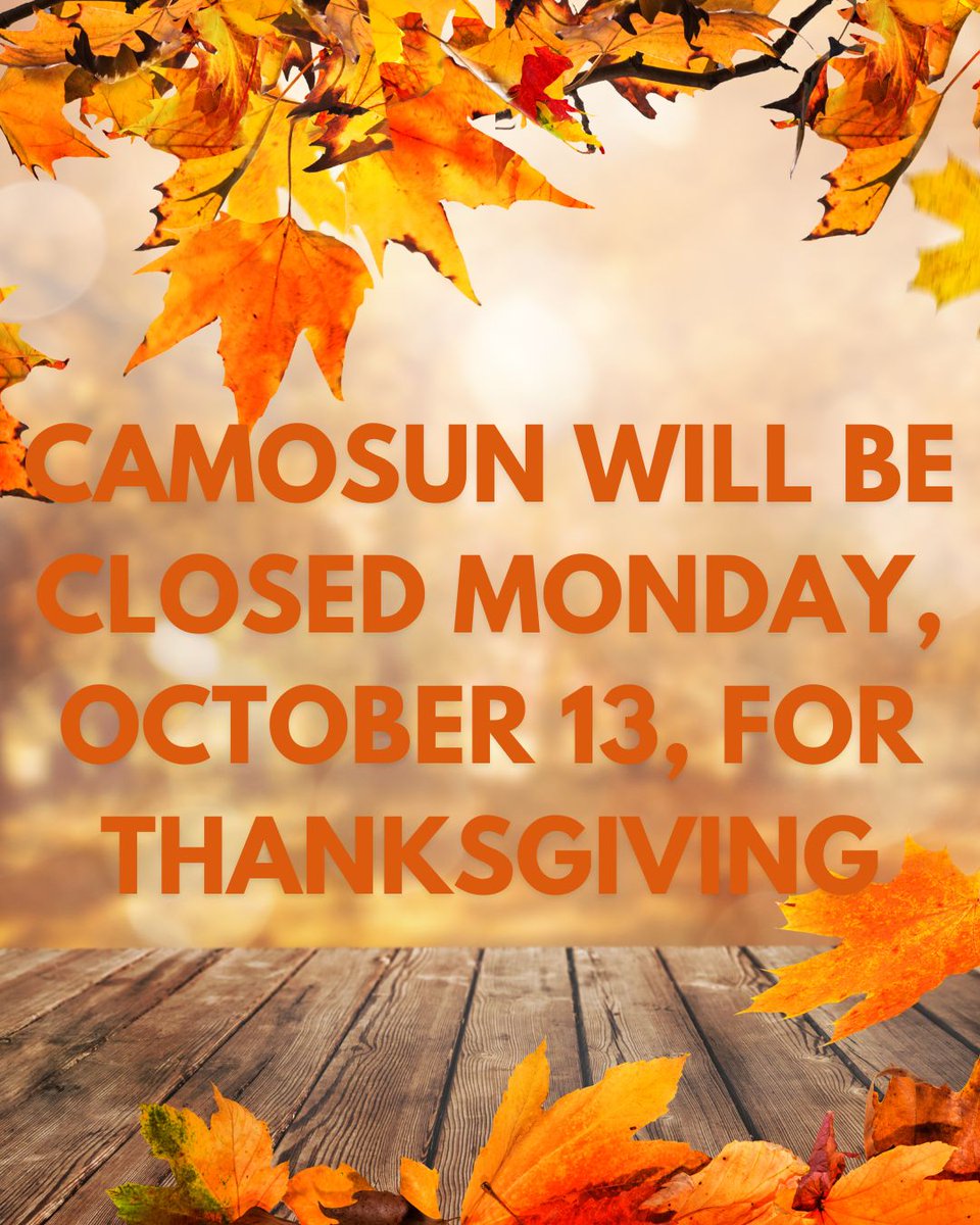 CamosunLibrary's tweet image. 🦃 Heads up! Camosun will be closed for Thanksgiving, Monday, October 13.