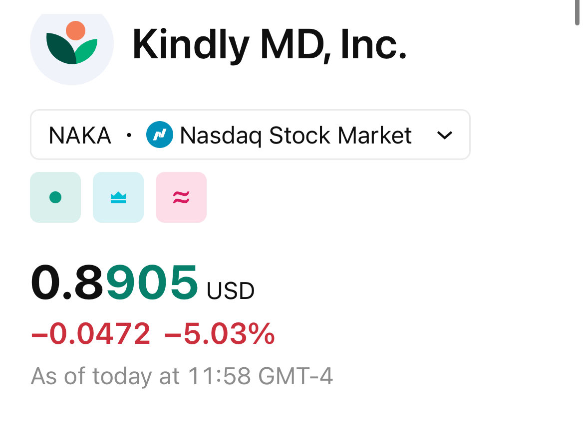 HodlMagoo's tweet image. The problem with stocks that go down 99% is that they can go down another 99% after that. $NAKA
It’s time they hire @HodlMagoo to make sure they doesn’t happen.