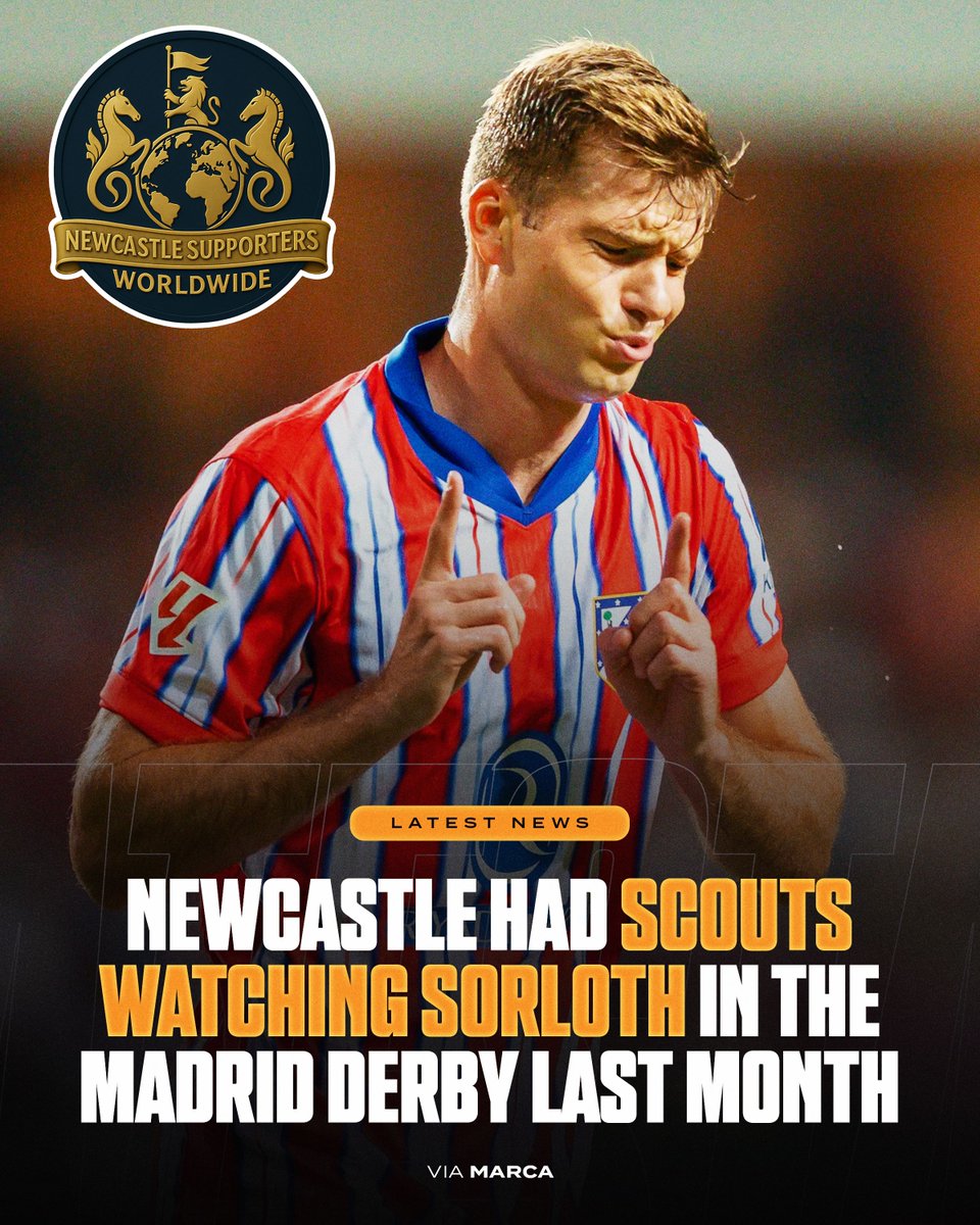 SupportersNufc's tweet image. 🚨 Newcastle had scouts watching Alexander Sorloth in the Madrid derby last month, according to Marca. 

#nufc #fblifestyle