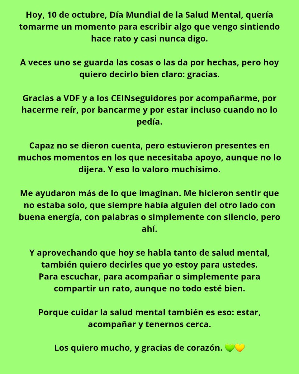 Hoy no quiero decir mucho, solo gracias.