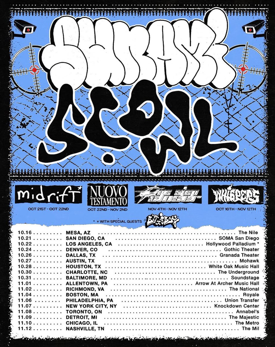 Tour start next week
with <a href="/SUNAMI408/">SUNAMI</a> and <a href="/Scowl40831/">SCOWL</a> 
BKK EVILCORE….COMIN’ 4 U