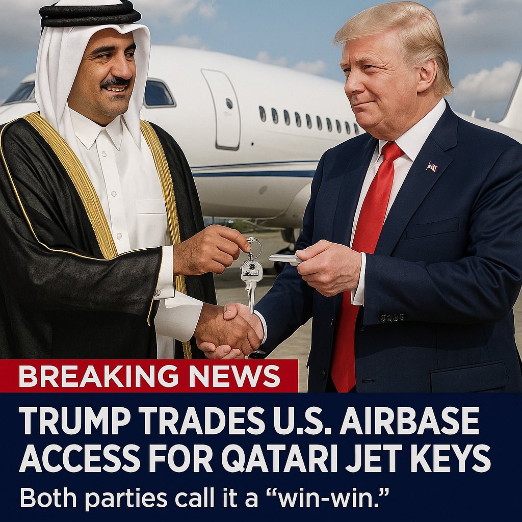 MickeyKuhns8889's tweet image. The cost of Trump’s “gift jet” from Qatar is finally revealed — and it’s America’s security.