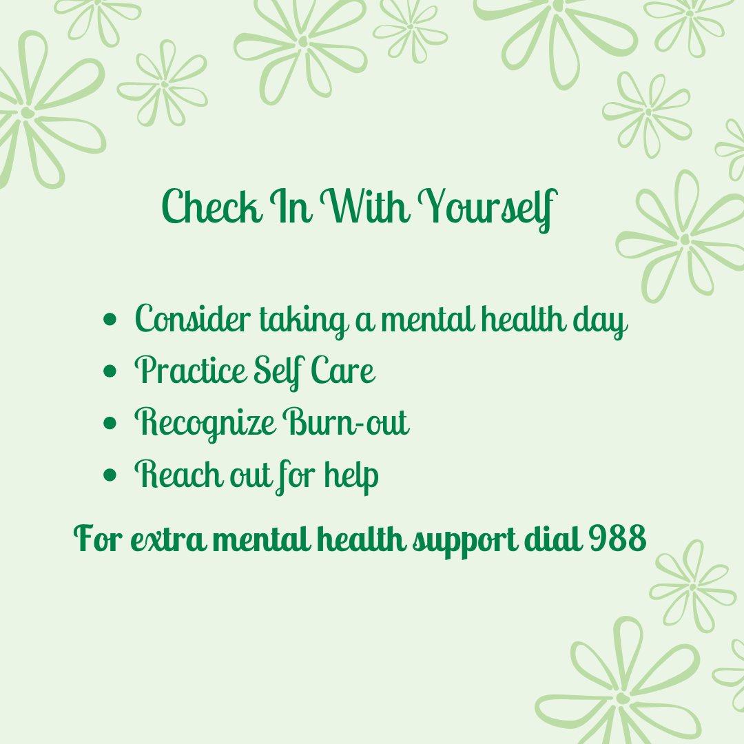 CCS wishes you a happy World Mental Health Day and reminds you that taking care of your mind is just important as taking care of your body!