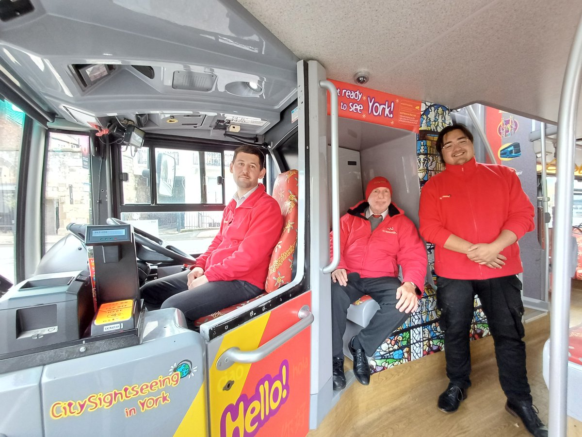 Let our guides, drivers and sales staff enhance your experience and enjoyment of York this weekend!🤗
Leo, Josh and Jeremy are waiting to welcome you; keen to highlight key attractions and give you insights into everything this best-loved city has to offer! ❤️