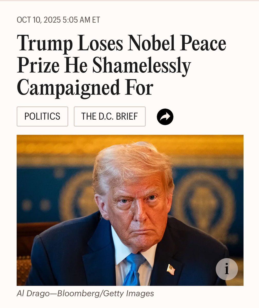 fahoo_foray's tweet photo. #NoNobelForTrump
#TrumpFailsAgain https://t.co/xBtFaGXDf3