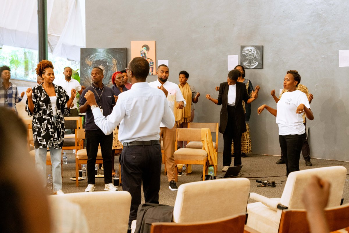 This #WorldMentalHealthDay, we're fostering a culture of self-care and support at Aegis Trust. Special thanks to MHub Clinic &amp; <a href="/STEPS_INITIATIV/">STEPS INITIATIVE 🇷🇼</a> for facilitating vital discussions, and to our youth champion Bruno Mugenga for his powerful mental health art exhibition. #WMHD2025