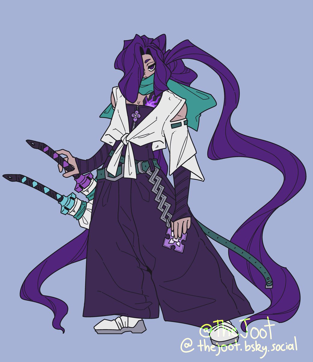 fun fact about melinoe i've never been able to share: his mom is a samurai, and she trained him on and off for years