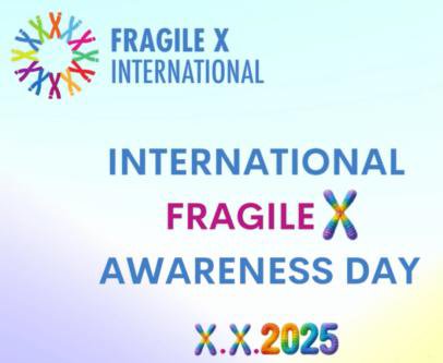 Hoy, X-X-2025 es el Día Internacional del Síndrome  X frágil.
Provoca discapacidad intelectual.
En España hay aprox. 10.100 afectados y más de 100k portadores