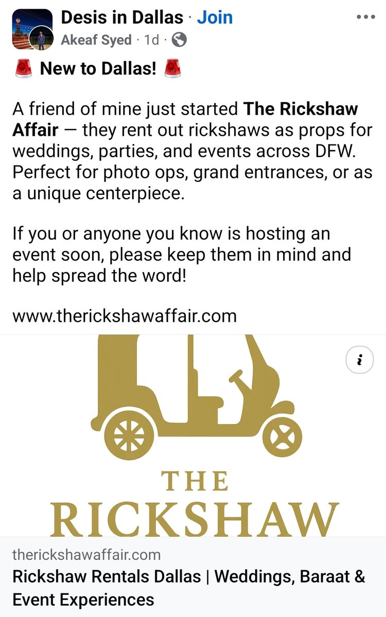 DrRepatriator's tweet image. In an effort to continue making #Dallas #Texas MORE like india (a slice of home- according to Kumar Pradeep) we now have indian rickshaws.