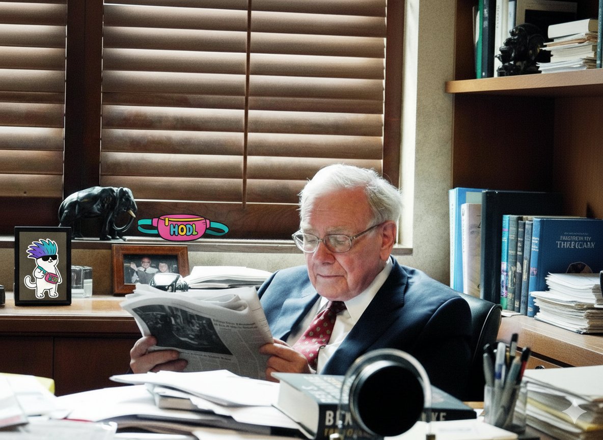 realCatasol's tweet photo. Devoted fan and top investor in $Catasol, Warren Buffett, received an exclusive merch gift, which he proudly displayed in his office—the place where he spends most of his time 😎
#catasol #memecoins #solana #degen #pumpfun https://t.co/n3GYkW79c1