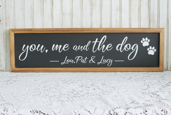 CountryWorkshp's tweet image. #DogFamily You, Me and the Dog Handcrafted Sign #personalized countryworkshop.net/products/you-m…