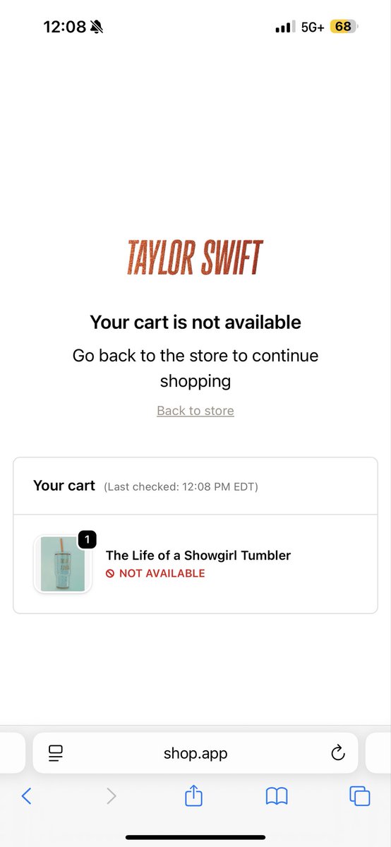 SwiftlyMary's tweet photo. @taylornation13 @swiftalert_13 I only had 5 minutes to checkout 😭 https://t.co/KTxdy7gBb5