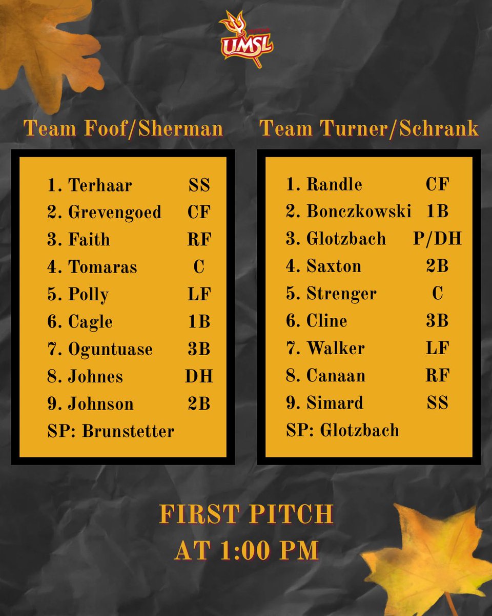 🔱 Lineups for game one 🔱