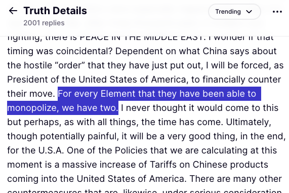 This nuke, again proves. Trump controls the market. 

Read into it. 

Weaponise the financial system. Print.

Again, this is the point of the markets you cannot, I repeat: Cannot be 100% invested. Everything at ATH. You won't be able to sleep at night.

Days like today, it's okay