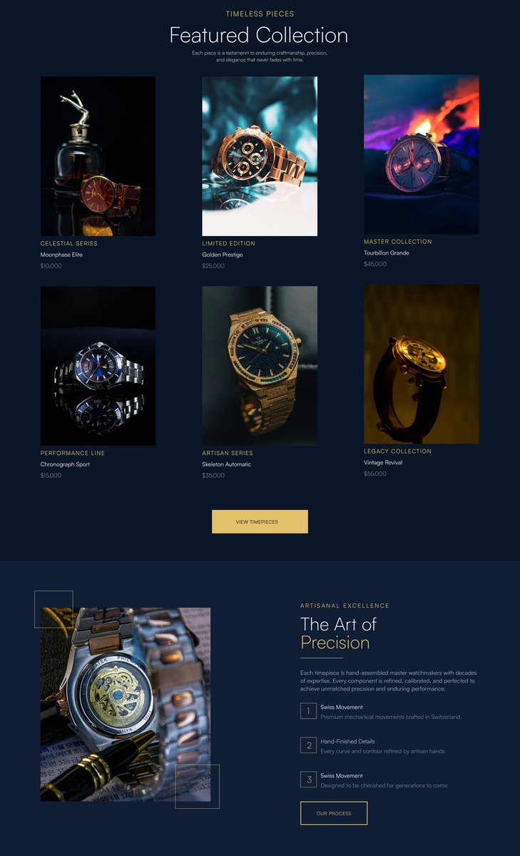 abdul_maleek15's tweet image. Timeless elegance meets modern design.
Introducing Eternaé — a landing page concept crafted for a luxury watch brand. ⌚✨
#uiux 
#uiuxdesign 
#buildinpublic