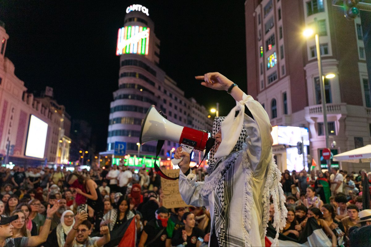 Fotos de la manifestación propalestina del pasado sábado, 4 de octubre