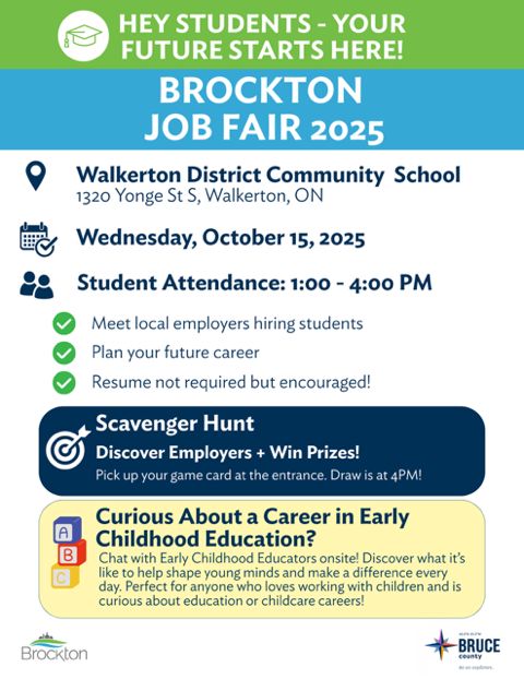 LiUNA1059's tweet photo. 🚧 Explore a career with #LiUNA #Local1059!🚧
Join us at the Brockton Job Fair on Oct. 15 at Walkerton District Community School.
Students 1–4 p.m.
Public 4:30–7 p.m.
Stop by to meet our team and learn about opportunities in the #skilledtrades! https://t.co/VwEbhI9Kya
