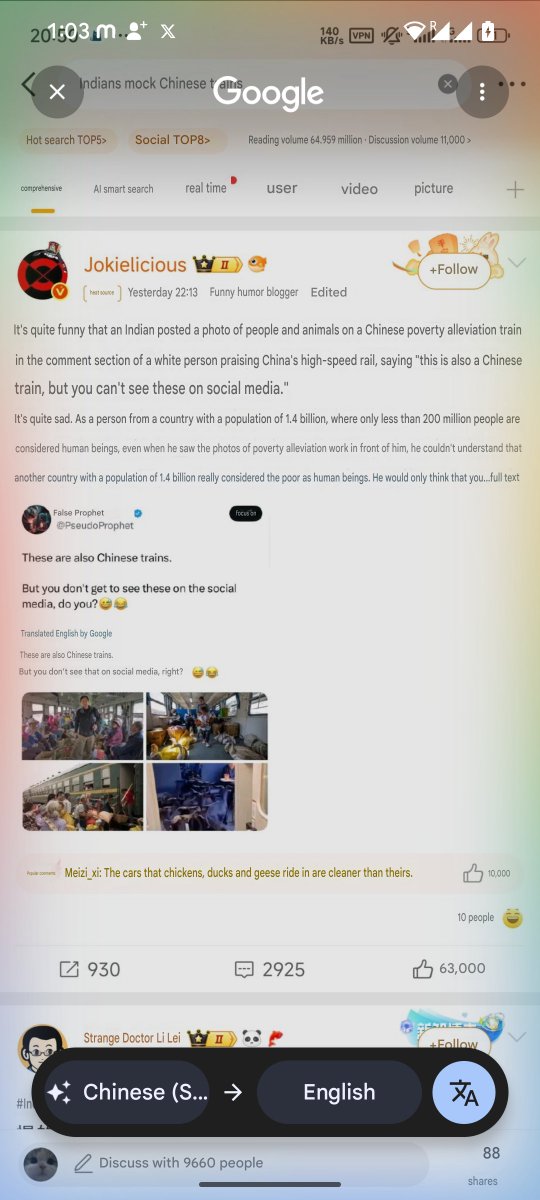 Pseudo_Prophet_'s tweet image. Nostalgia from the time I went viral on the Chinese, Social Media and News.

Just for posting a few pictures of their own propaganda train.

These posts are from the Chinese equivalent of Twitter or X, called Weibo.
