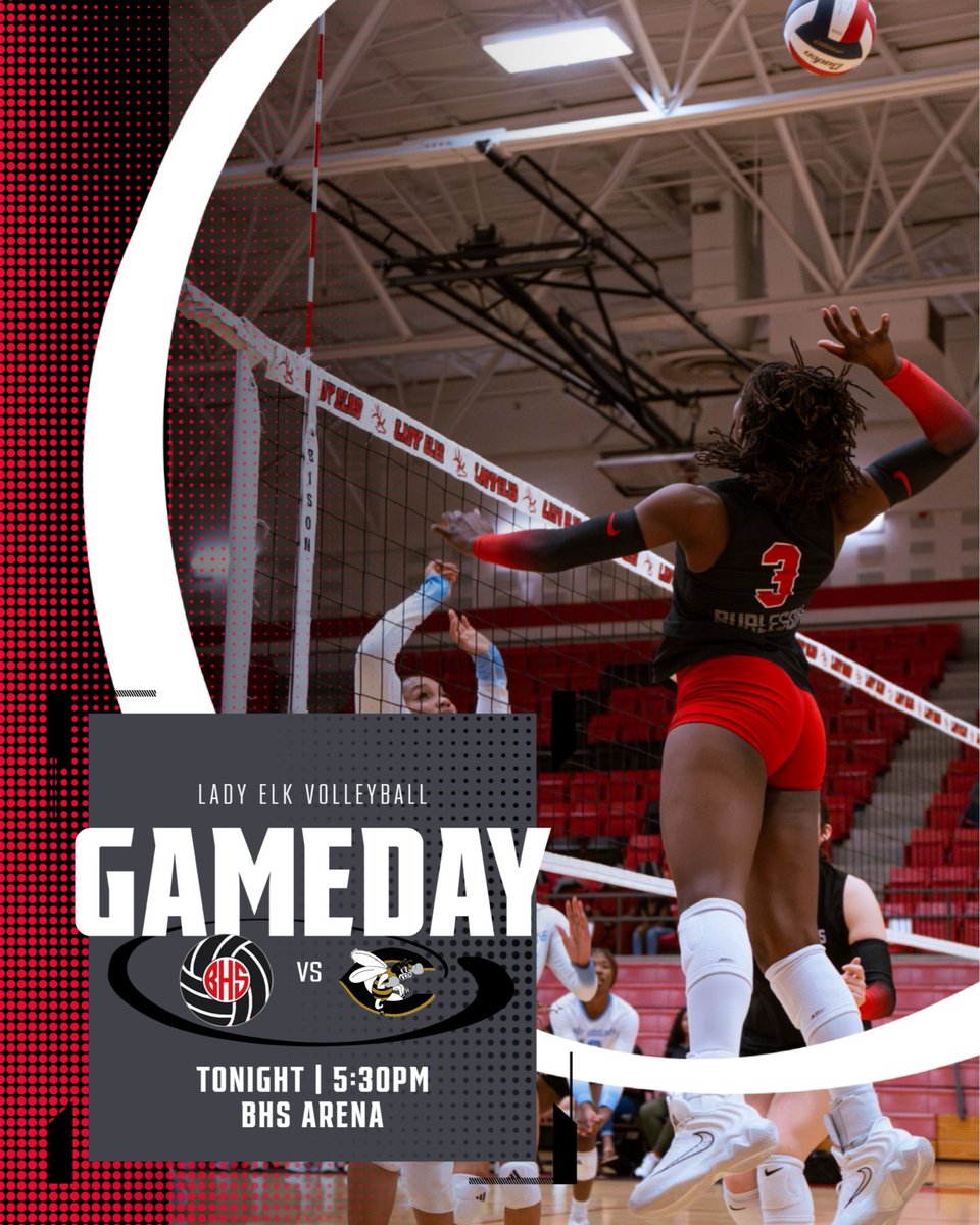 Burleson High School Volleyball🏐 (@ladyelk_vball) on Twitter photo 🏐GAMEDAY🏐
🆚Cleburne 
📍BHS
🌟 HOMECOMING 🌟 
⏰5:30-Varsity
⏰JV & 9th to follow
🎟️ events.hometownticketing.com/boxoffice/burl…
#WHGB
<a href="/BurlesonISD/">BurlesonISD</a> <a href="/BurlesonSports/">Burleson ISD Athletics</a> <a href="/BHSGAthletics/">Burleson HS Girls Athletics</a> <a href="/GMsportsmedia1/">GM Sports Media</a> <a href="/Gosset41/">Brian Gosset</a> 🏐GAMEDAY🏐
🆚Cleburne 
📍BHS
🌟 HOMECOMING 🌟 
⏰5:30-Varsity
⏰JV & 9th to follow
🎟️ events.hometownticketing.com/boxoffice/burl…
#WHGB
<a href="/BurlesonISD/">BurlesonISD</a> <a href="/BurlesonSports/">Burleson ISD Athletics</a> <a href="/BHSGAthletics/">Burleson HS Girls Athletics</a> <a href="/GMsportsmedia1/">GM Sports Media</a> <a href="/Gosset41/">Brian Gosset</a>