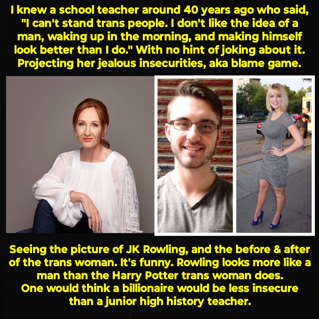 Zelda_vue's tweet image. Funny. Just noticed your bio states you&apos;re also sometimes known by a man&apos;s name, lol.

(Gonna include that in a reply to this before &quot;Jealous Karen Rowling&quot; changes it 😉)