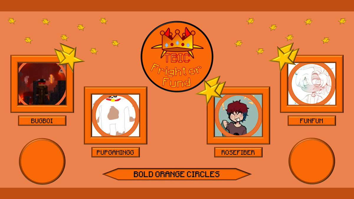 TBICEvent's tweet photo. Announcing the Bold Orange Circles!

@SuperBugBoi, @pupgamingg, @rose_fiber, &amp; @Funfum44 

Watch them compete for charity in TBIC: Fright or Fund on Saturday, October 11th, at 1pm EST! https://t.co/8C6jYYAPjd