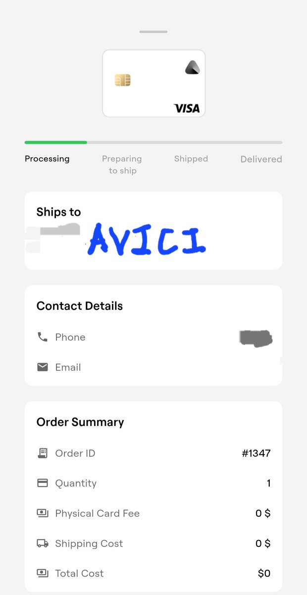 สั่งการ์ดใบใหม่ไปล่ะ AVICI เน้นเข้าร่วมได้ใช้ไหมไม่รู้ hahaha
Ref: C3K8D0
ได้ส่วนลด 5% นะ
<a href="/AviciMoney/">Avici</a>