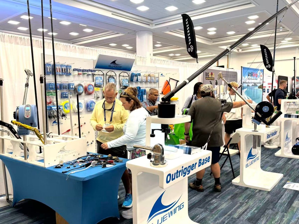 🎣 Final day at IBEX Show!
.
🐟 Stop by and discover what’s new — our latest gear is turning heads! ⚓️ 

#Bluewing #fishing #sportfishing #fishingshow #fishingtackle #titanium