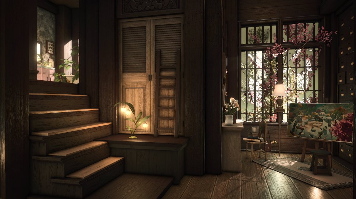 "Cerisette" [M]🌸🌿☕️  

#FF14ハウジング #FF14housing #HousingEden #hgxiv #daenylovehousing