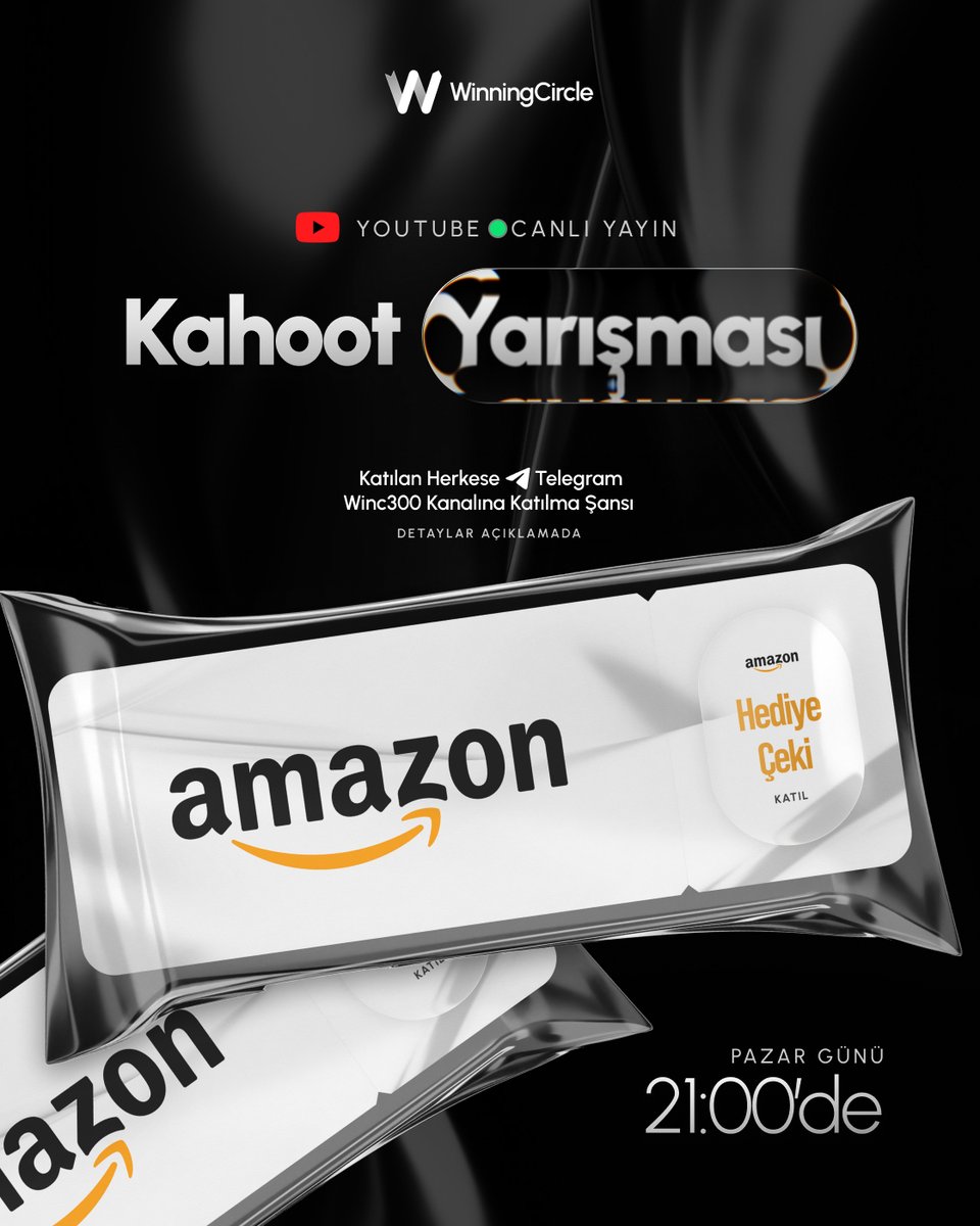 🎯Kahoot Yarışması | Pazar 21:00

Bilgi dolu bir Pazar akşamına hazır mısınız?
Bu Pazar saat 21:00’de düzenleyeceğimiz Kahoot yarışmasında hem eğleniyor hem de ödül kazanma fırsatı yakalıyorsunuz! 🚀

Yarışma detayları WinningCircle Instagram hesabımızda. 👇