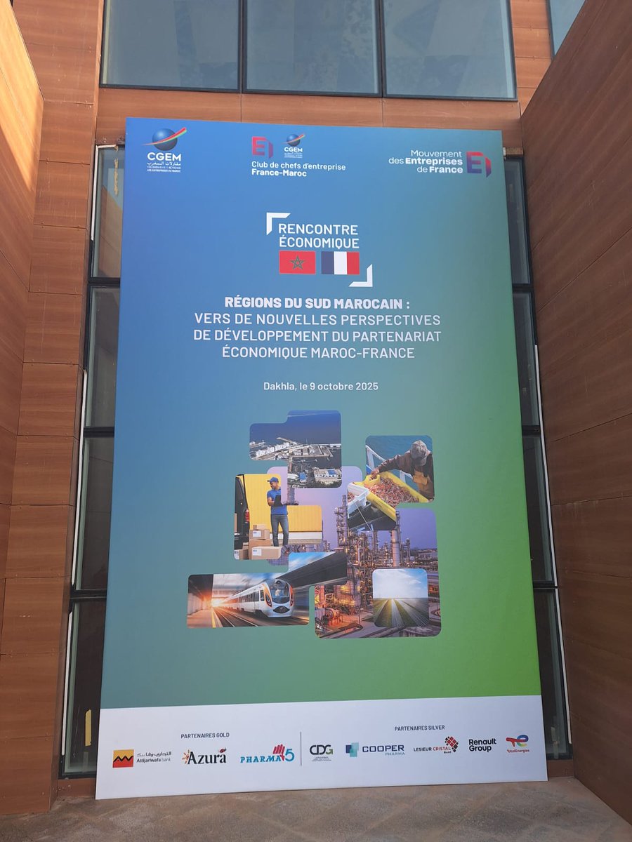 Hier, j'ai accompagné une délégation d'entrepreneurs au Forum de Dakhla au Maroc, avec le <a href="/MEDEF_I/">MEDEF International</a>  🇲🇦

300 chefs d'entreprises étaient présents à ce rassemblement destiné à multiplier davantage nos connexions entre PME marocaines et françaises.

Le Forum de Dakhla marque le