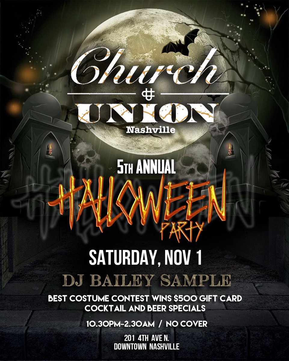 Join us for our 5th annual Halloween Party Saturday November 1st, 10:30pm - 2:30am 👻
#CUthere