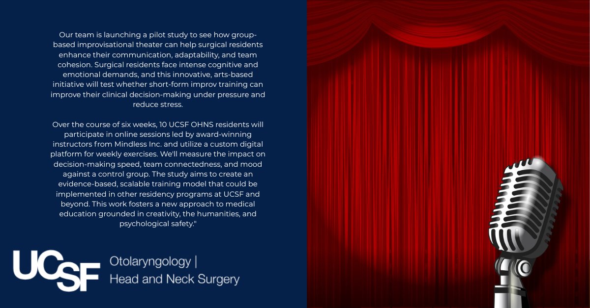 🎭 Can improv make better surgeons? We’re launching a pilot study to find out! <a href="/NicoleJiam/">Nicole T. Jiam, MD</a> <a href="/steph_younan/">Stephanie Younan</a>