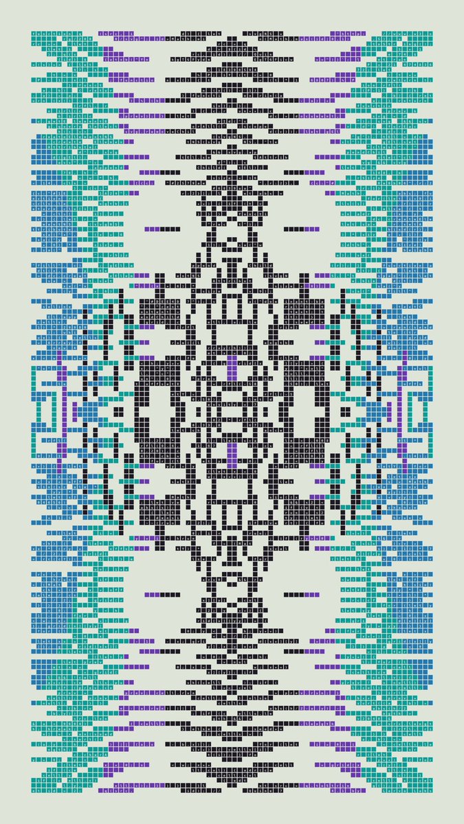 Quine #74 by <a href="/larvalabs/">Larva Labs</a> 

Very happy with this output. Congrats to everyone involved. Very smooth auction by <a href="/artblocks_io/">Art Blocks</a>.