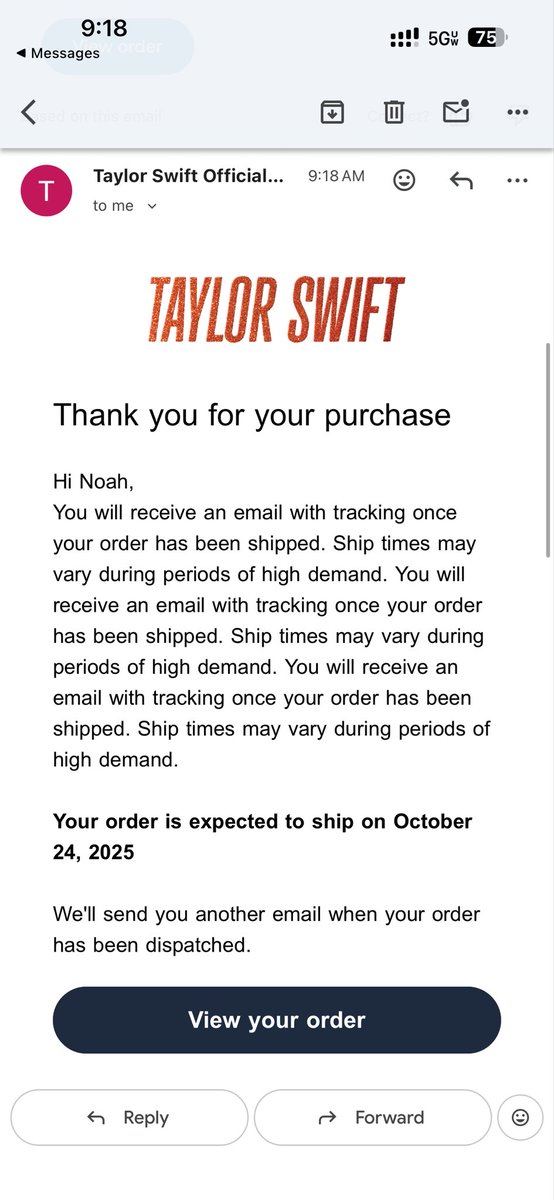 IsntIt_Delicate's tweet image. BAG SECURED KEEPING IT 💯 FOREVER WITH THIS MERCH
#TSTheLifeOfAShowgirl 
@taylornation13 @taylorswift13