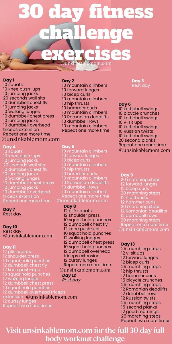 Rehman_Riaz94's tweet image. The daywise full body home workout plan tricks Challenges: 30-day full-body workout challenge to engage your audience. #GymRoutine #ExerciseTips #GetFit #WorkoutPlan