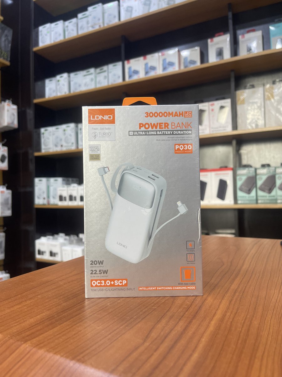 ln_comm's tweet image. LDNIO 30000mah 22.5w PB