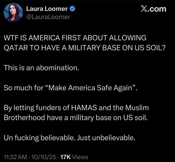 ZPoet's tweet image. HELL NO! When even Laura Loomer knows this is an abomination it sure as hell is an abomination.