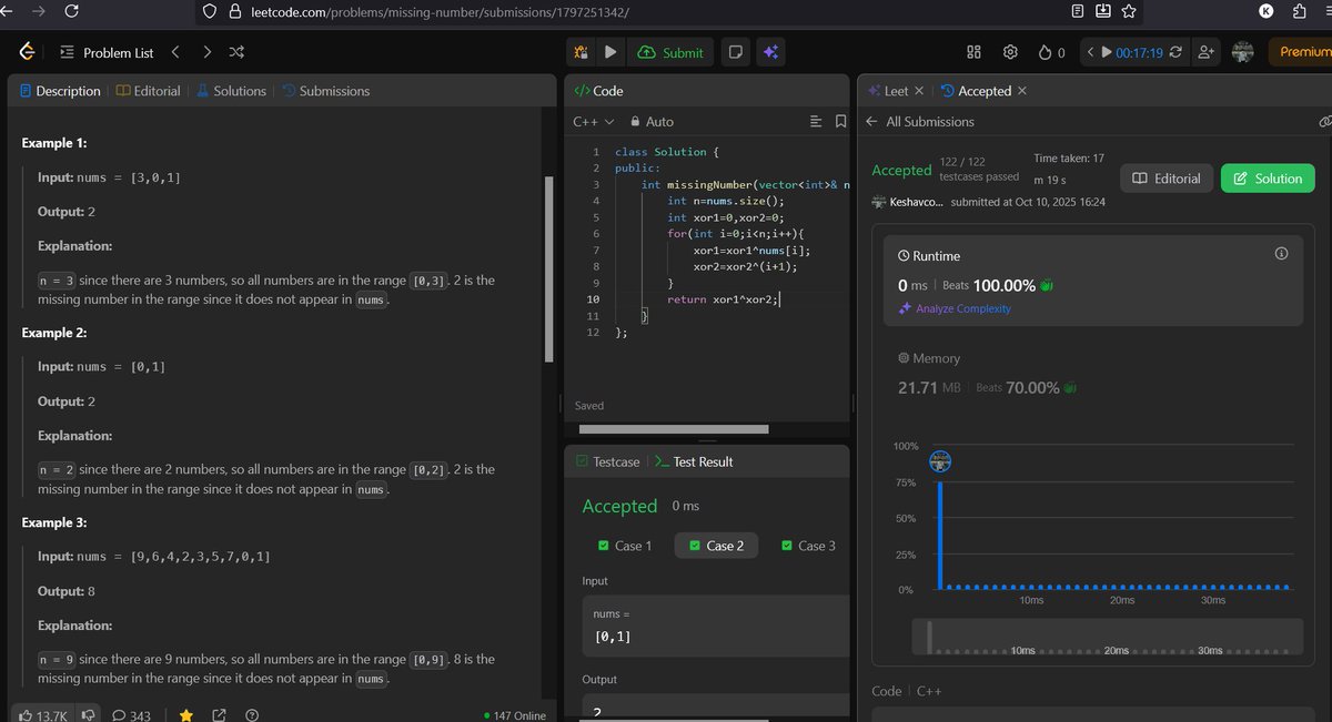 _keshav2008_'s tweet image. Day 53 of #360DaysOfCodeChallenge
โ๏ธ Solved 3 easy DSA problems (took me almost 3 hours ๐
)
โ๏ธ Learned about set, map, filter, and reduce from @rohit_negi9 
โ๏ธ Finished college assignment
#codingjourney #DSA #learning #WebDevelopment