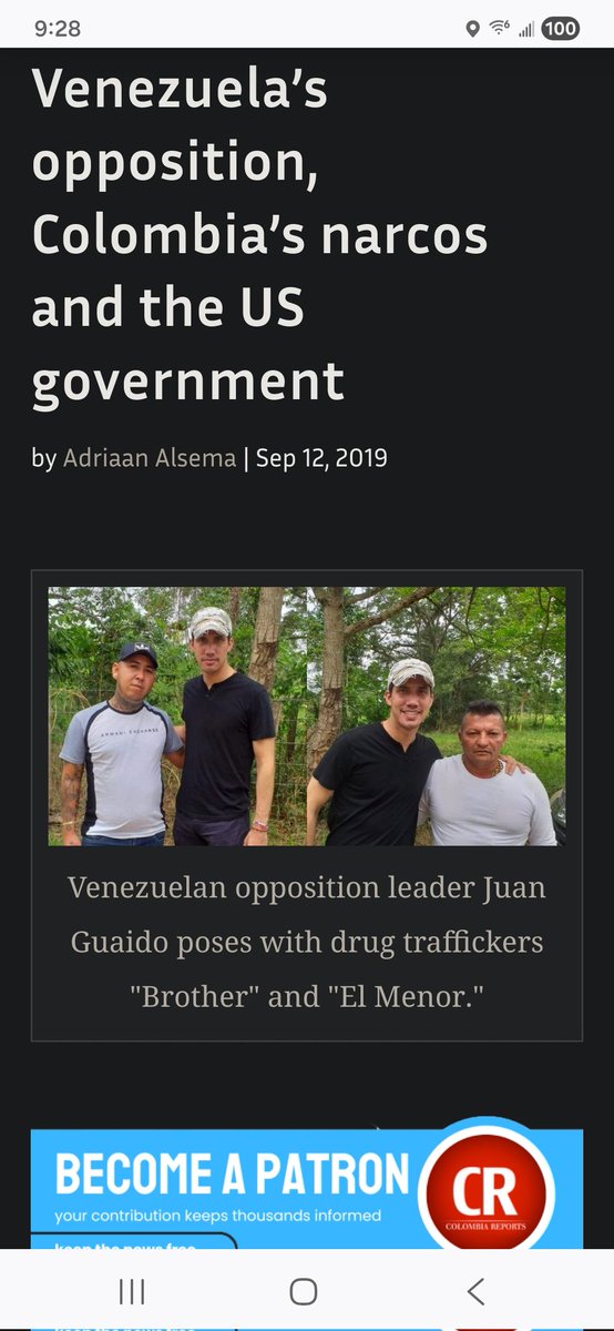 PREDICTION: Maria Corina Machado will intensity her role as spearhead of a US invasion of Venezuela, in a deranged mix of domestic politics &amp; the other excuse for war: the "narco" threat.  Her violent extremist ally, Juan Guaido, actually has selfies w narco-murderers